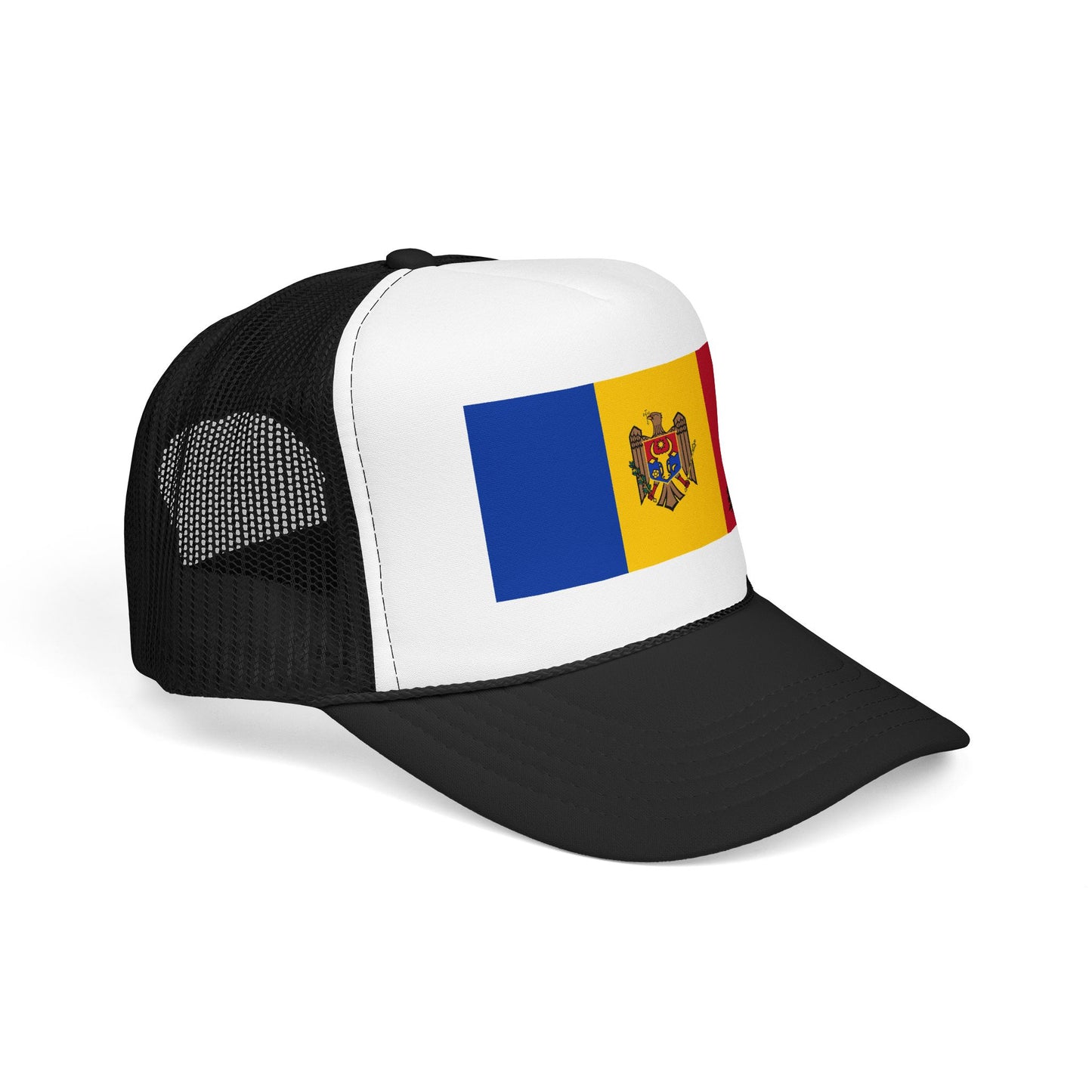 Moldova Flag Foam Trucker Hat | Moldova Pride Snapback Cap | Rep Ya Flag