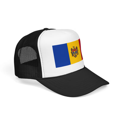 Moldova Flag Foam Trucker Hat | Moldova Pride Snapback Cap | Rep Ya Flag
