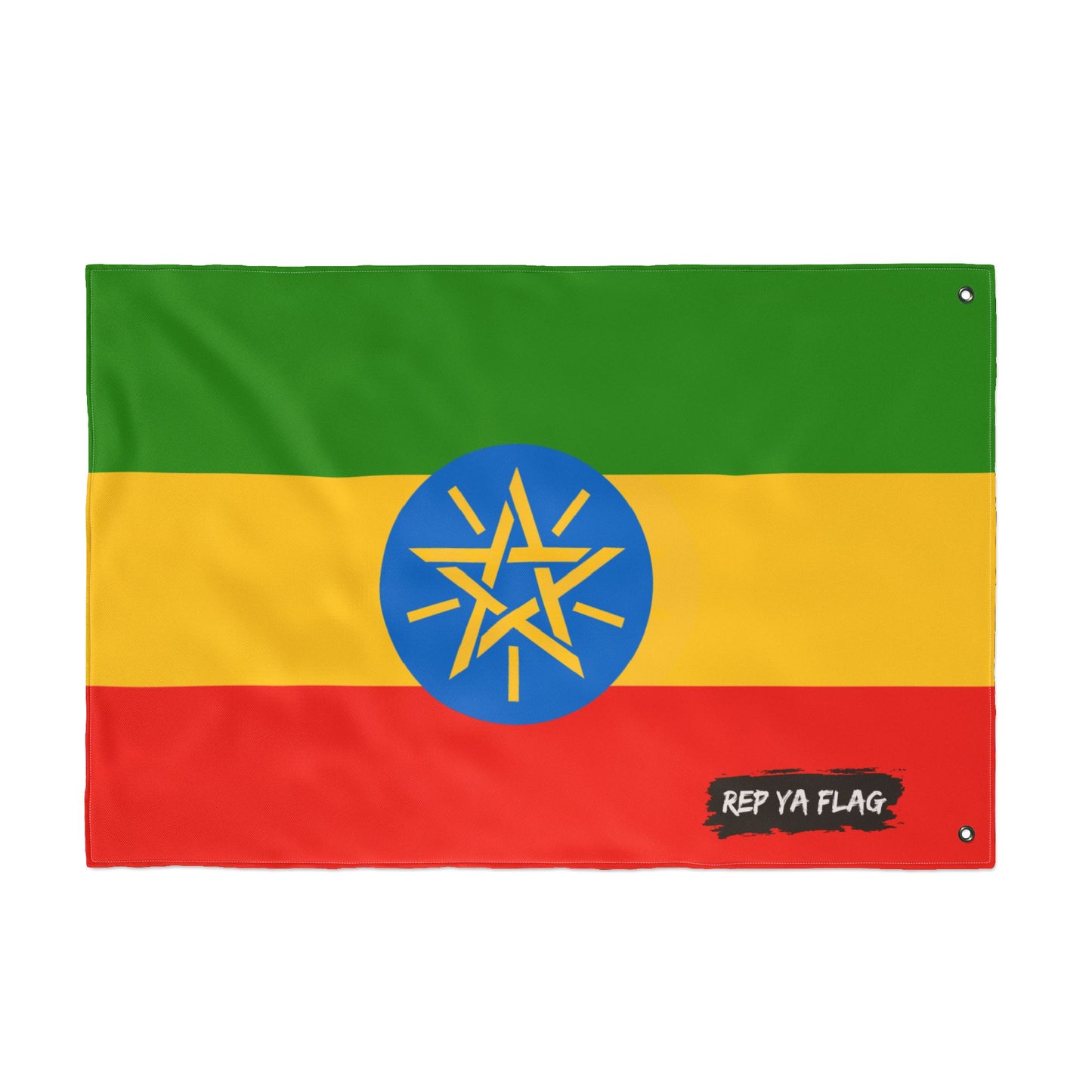 Ethiopia Flag Garden Banner | Double Sided Outdoor Flag | Rep Ya Flag