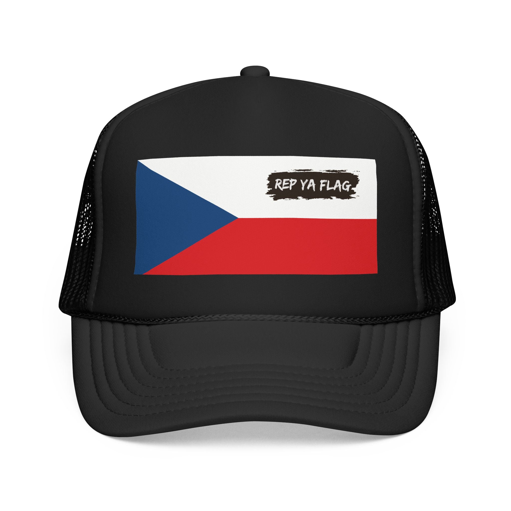 Czech Republic (Czechia) Flag Foam Trucker Hat | Czech Pride Snapback Cap | Rep Ya Flag
