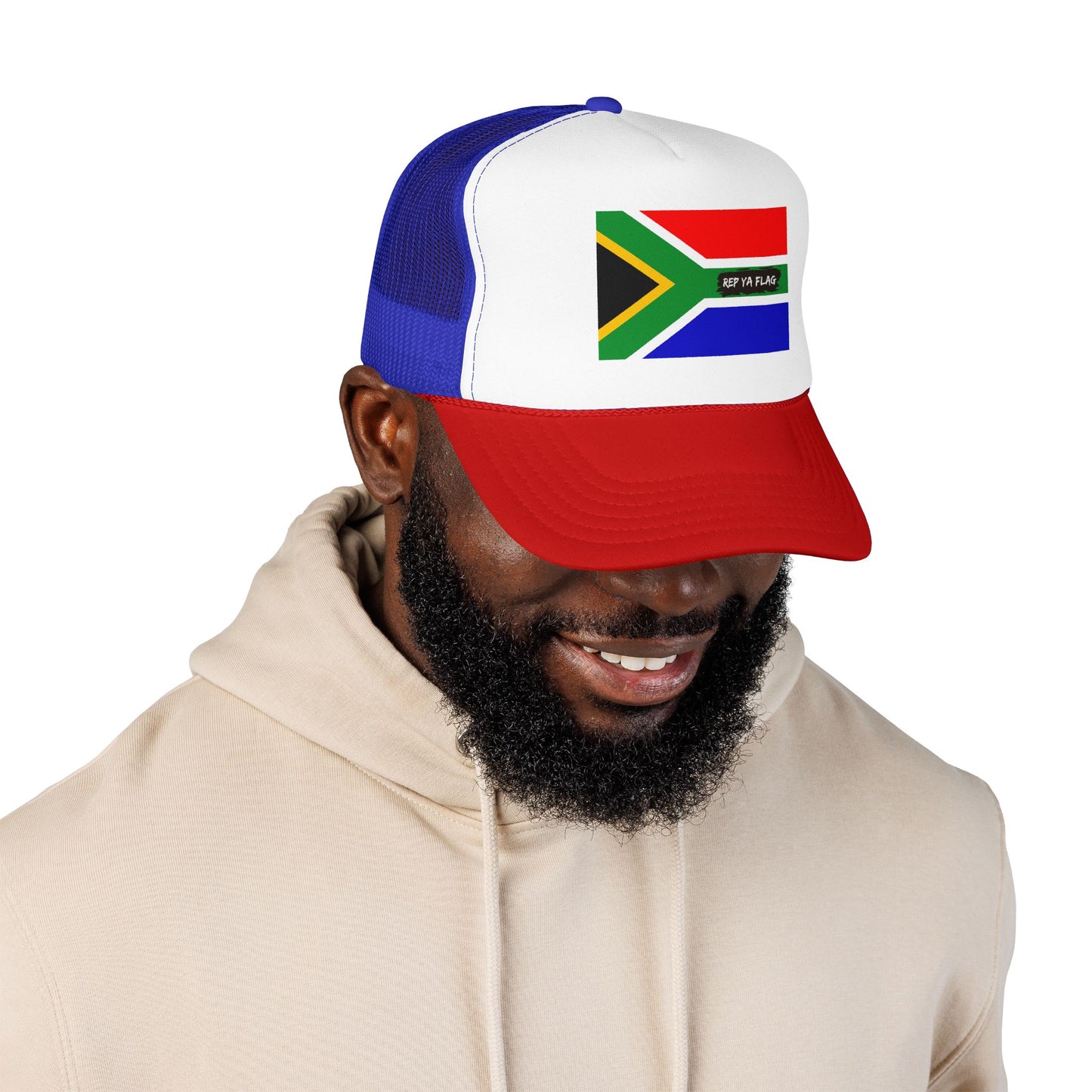 South Africa Flag Foam Trucker Hat | South African Heritage Snapback Cap | Rep Ya Flag