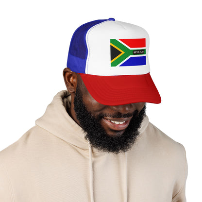 South Africa Flag Foam Trucker Hat | South African Heritage Snapback Cap | Rep Ya Flag