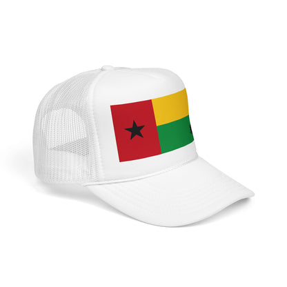 Guinea-Bissau Flag Foam Trucker Hat | Bissau-Guinean Pride Snapback Cap | Rep Ya Flag