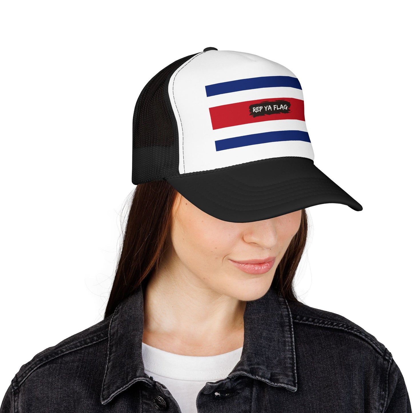 Costa Rica Flag Foam Trucker Hat | Costa Rican Pride Snapback Cap | Rep Ya Flag