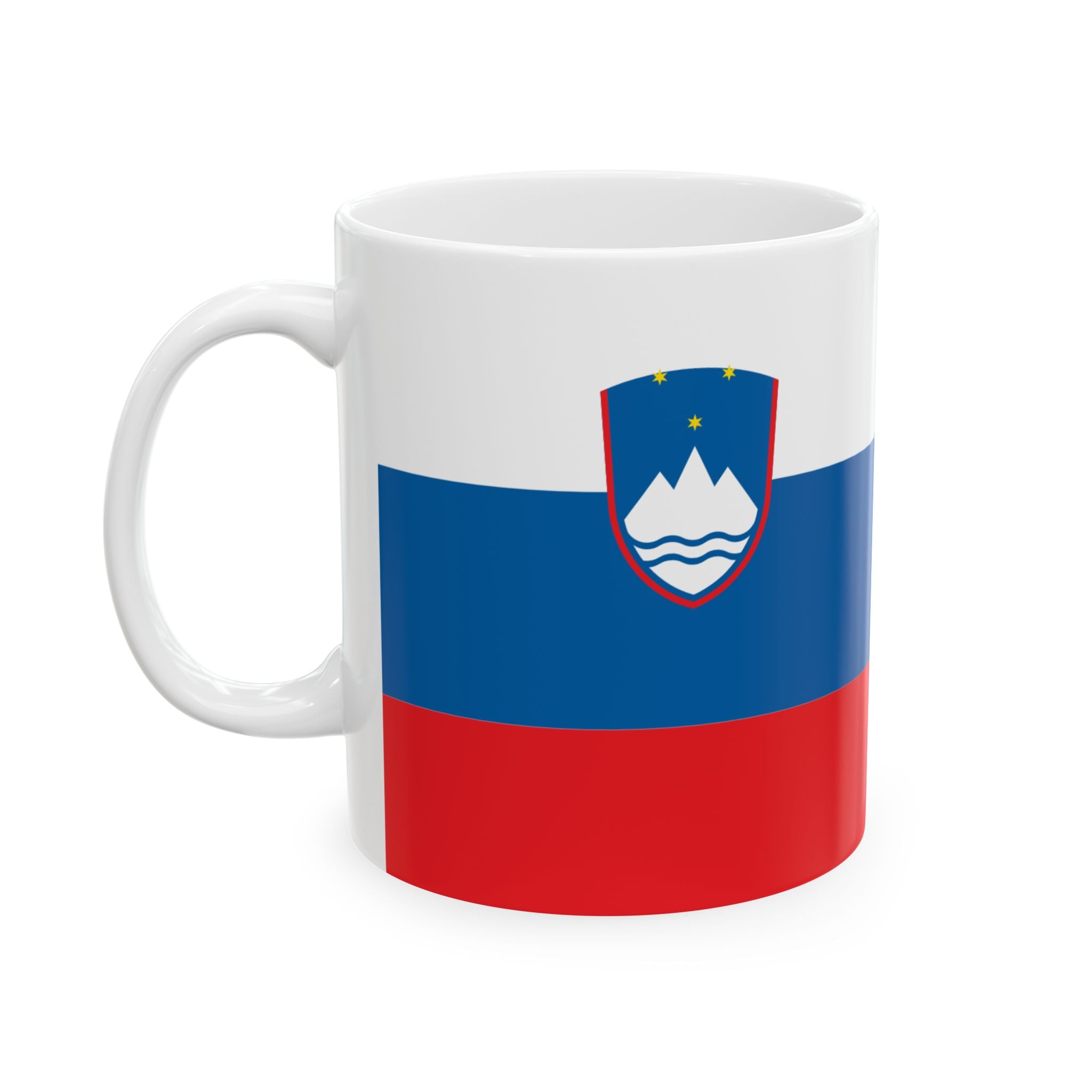 Slovenia Flag Coffee Mug 11oz & 15oz | Slovenian Heritage Ceramic Coffee Tea Mug | Rep Ya Flag