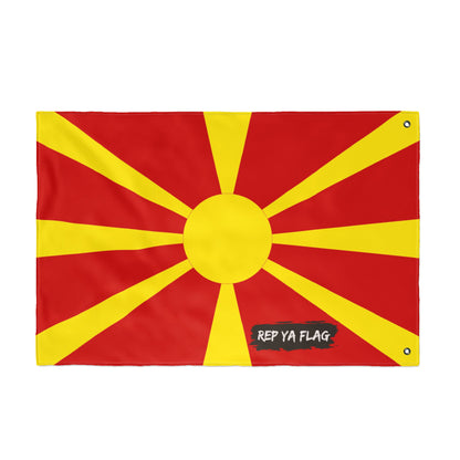 North Macedonia Flag Garden Banner | Double Sided Outdoor Flag | Rep Ya Flag