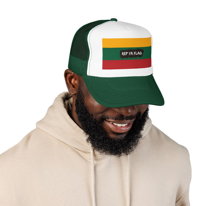 Lithuania Flag Foam Trucker Hat | Lithuanian Pride Snapback Cap | Rep Ya Flag
