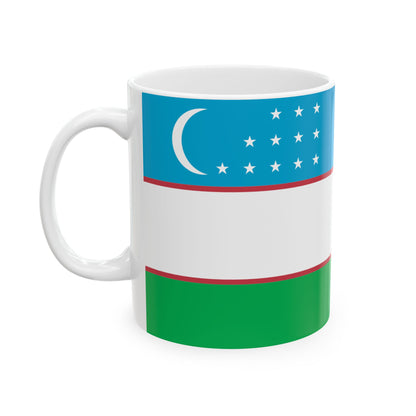 Uzbekistan Flag Coffee Tea Mug 11oz 15oz | Rep Ya Flag Ceramic Mug