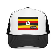 Uganda Flag Foam Trucker Hat | Rep Ya Flag design