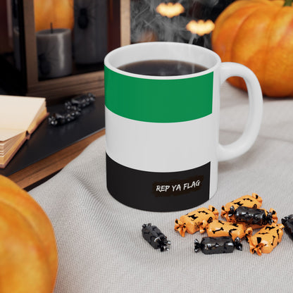 United Arab Emirates Flag Coffee Tea Mug 11oz 15oz | Rep Ya Flag Ceramic Mug