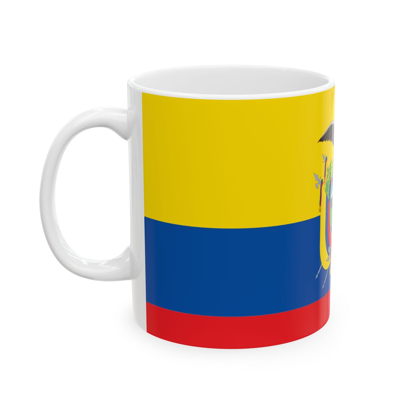 Ecuador Flag Coffee Tea Mug 11oz 15oz | Rep Ya Flag Ceramic Mug