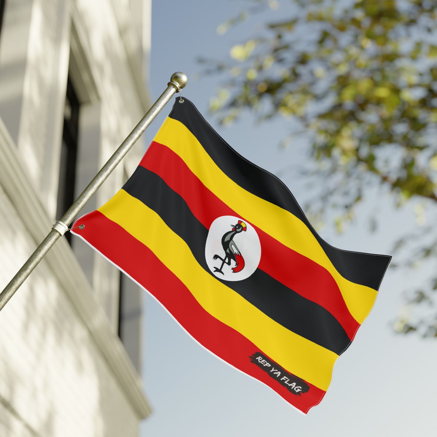 Uganda Flag Double Sided Flag, Outdoor Garden Banner | Country Flag