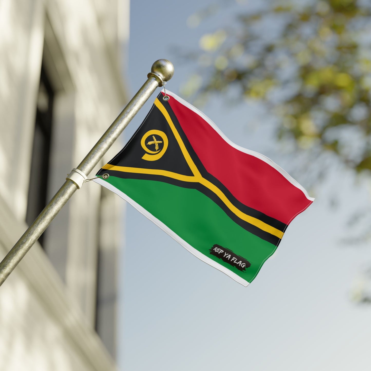 Vanuatu Flag Double Sided Flag, Outdoor Garden Banner | Country Flag