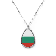 Bulgaria Flag Oval Necklace | Bulgarian Heritage Pendant | Rep Ya Flag