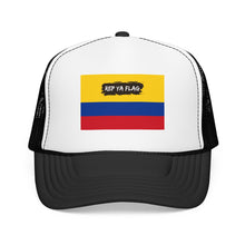 Colombia Flag Foam Trucker Hat | Colombian Pride Snapback Cap | Rep Ya Flag