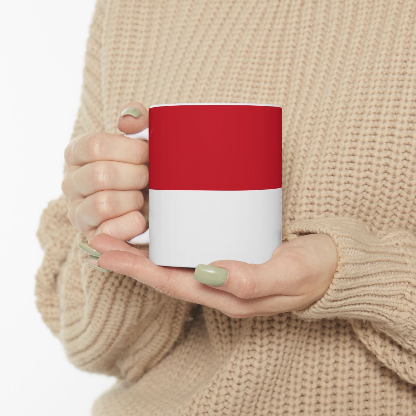 Monaco Flag Coffee Tea Mug 11oz 15oz | Rep Ya Flag Ceramic Mug