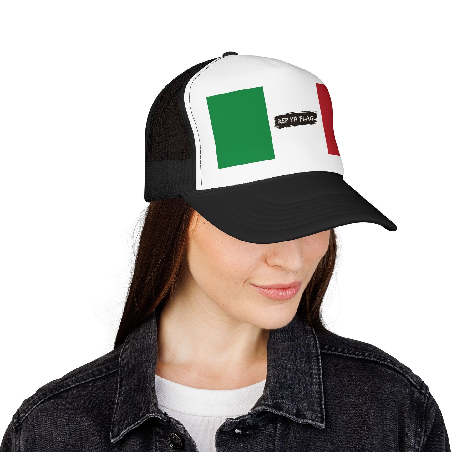 Italy Flag Foam Trucker Hat | Italian Pride Snapback Cap | Rep Ya Flag