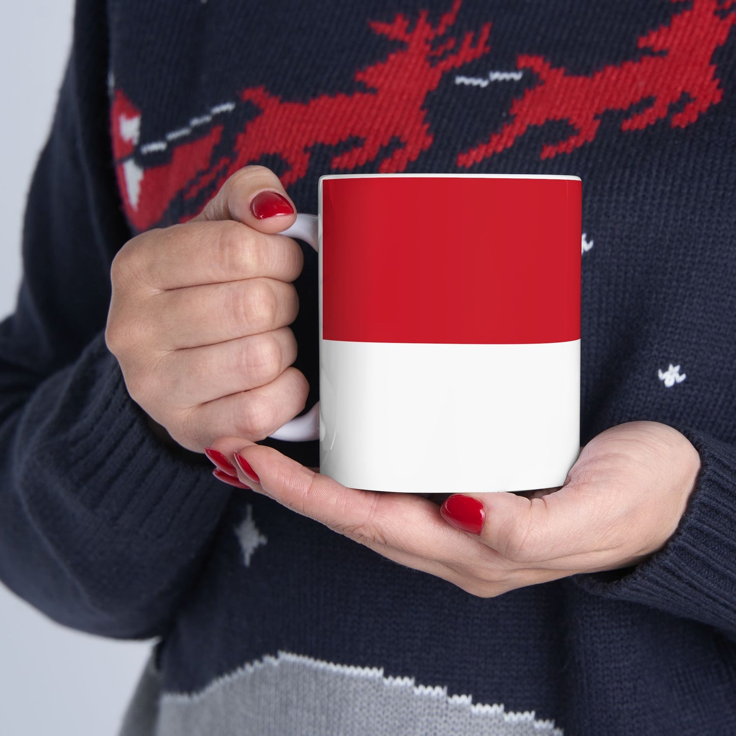 Monaco Flag Coffee Tea Mug 11oz 15oz | Rep Ya Flag Ceramic Mug
