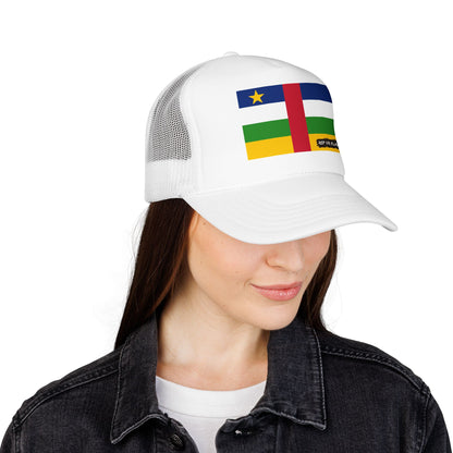 Central African Republic Flag Foam Trucker Hat | Central African Pride Snapback Cap | Rep Ya Flag