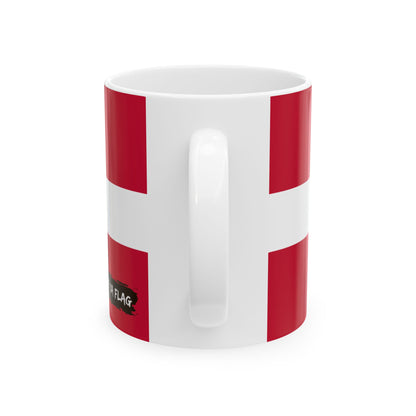 Denmark Flag Coffee Tea Mug 11oz 15oz | Rep Ya Flag Ceramic Mug