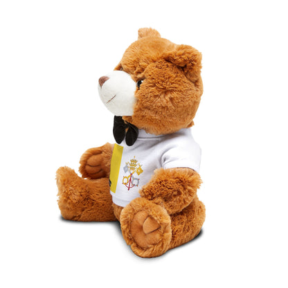 Vatican City Teddy Bear | Vatican Flag Plush | Catholic Gift | Religious Stuffed Animal | Faith Keepsake Bear