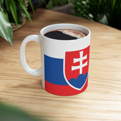 Slovakia Flag Coffee Tea Mug 11oz 15oz | Rep Ya Flag Ceramic Mug