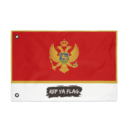 Montenegro Flag Garden Banner | Double Sided Outdoor Flag | Rep Ya Flag