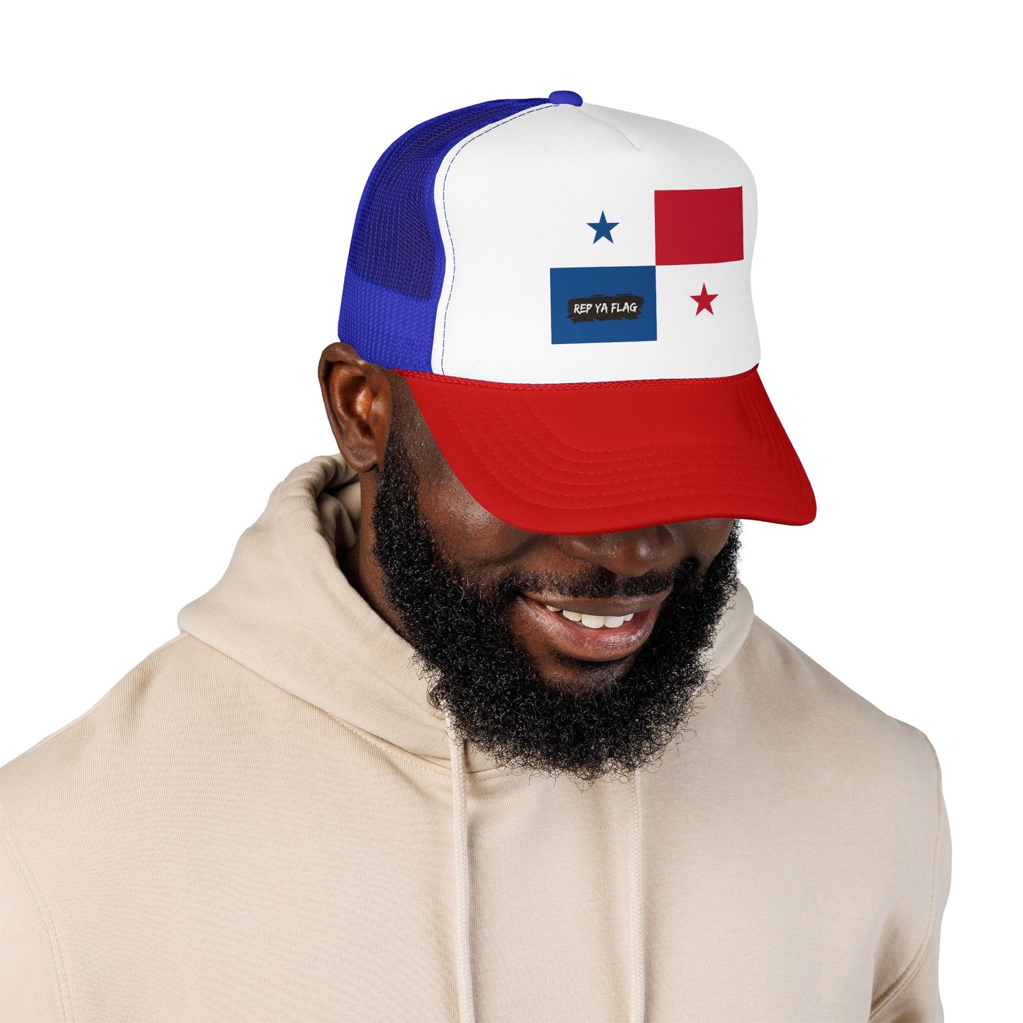 Panama Flag Foam Trucker Hat | Panamanian Pride Snapback Cap | Rep Ya Flag