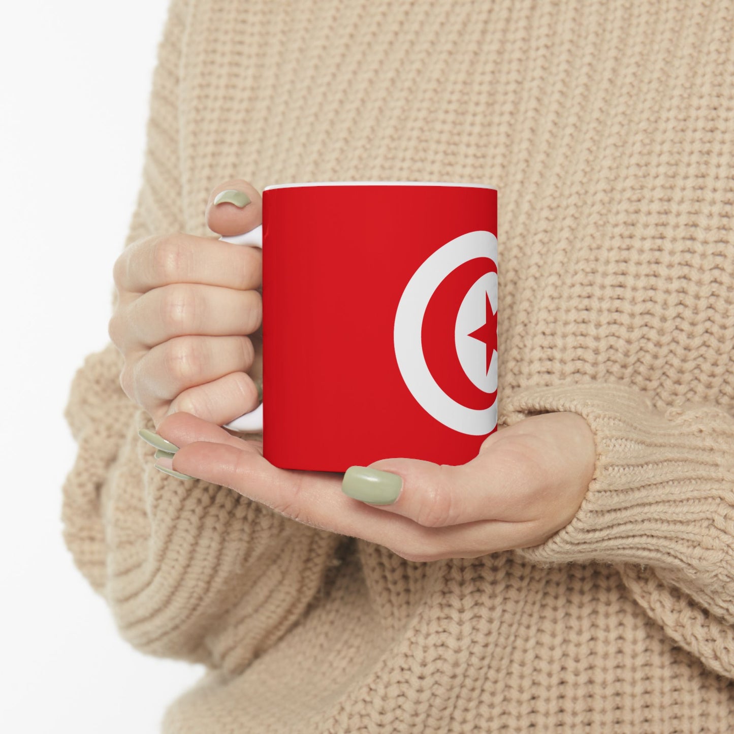 Tunisia Flag Coffee Tea Mug 11oz 15oz | Rep Ya Flag Ceramic Mug