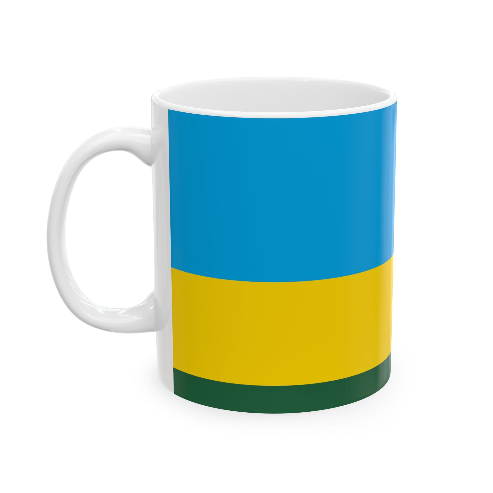Rwanda Flag Coffee Tea Mug 11oz 15oz | Rep Ya Flag Ceramic Mug