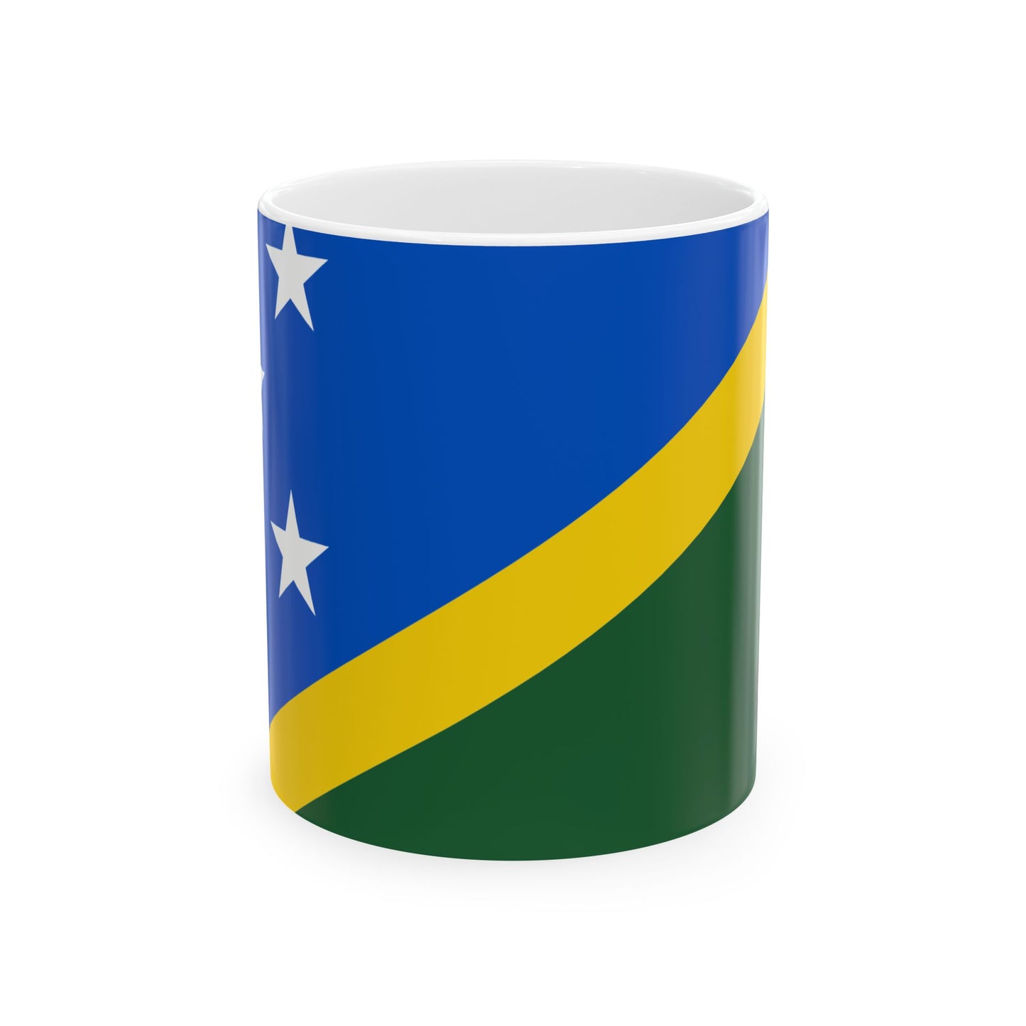 Solomon Islands Flag Coffee Mug 11oz & 15oz | Solomon Islander Heritage Ceramic Coffee Tea Mug | Rep Ya Flag