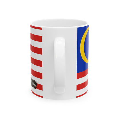 Malaysia Flag Coffee Tea Mug 11oz 15oz | Rep Ya Flag Ceramic Mug