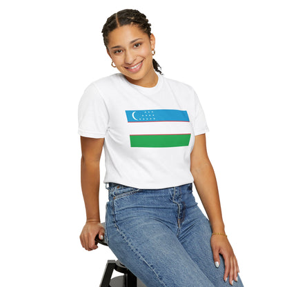 Uzbekistan Flag Tee | Uzbekistan Tshirt | Uzbekistan Pride Shirt | Rep Ya Flag | Heritage Gift | Unisex S-4XL