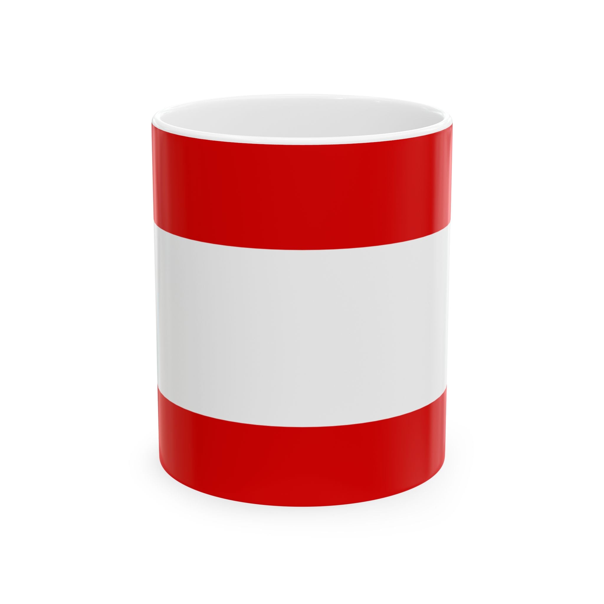 Austria Flag Coffee Mug | Austrian Pride Ceramic Tea Mug 11oz & 15oz | Rep Ya Flag