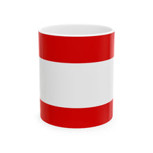 Austria Flag Coffee Mug | Austrian Pride Ceramic Tea Mug 11oz & 15oz | Rep Ya Flag