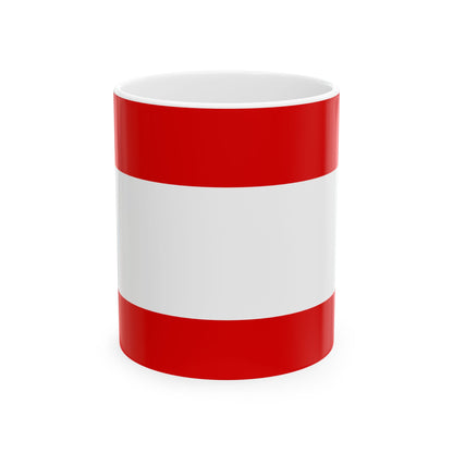 Austria Flag Coffee Mug | Austrian Pride Ceramic Tea Mug 11oz & 15oz | Rep Ya Flag