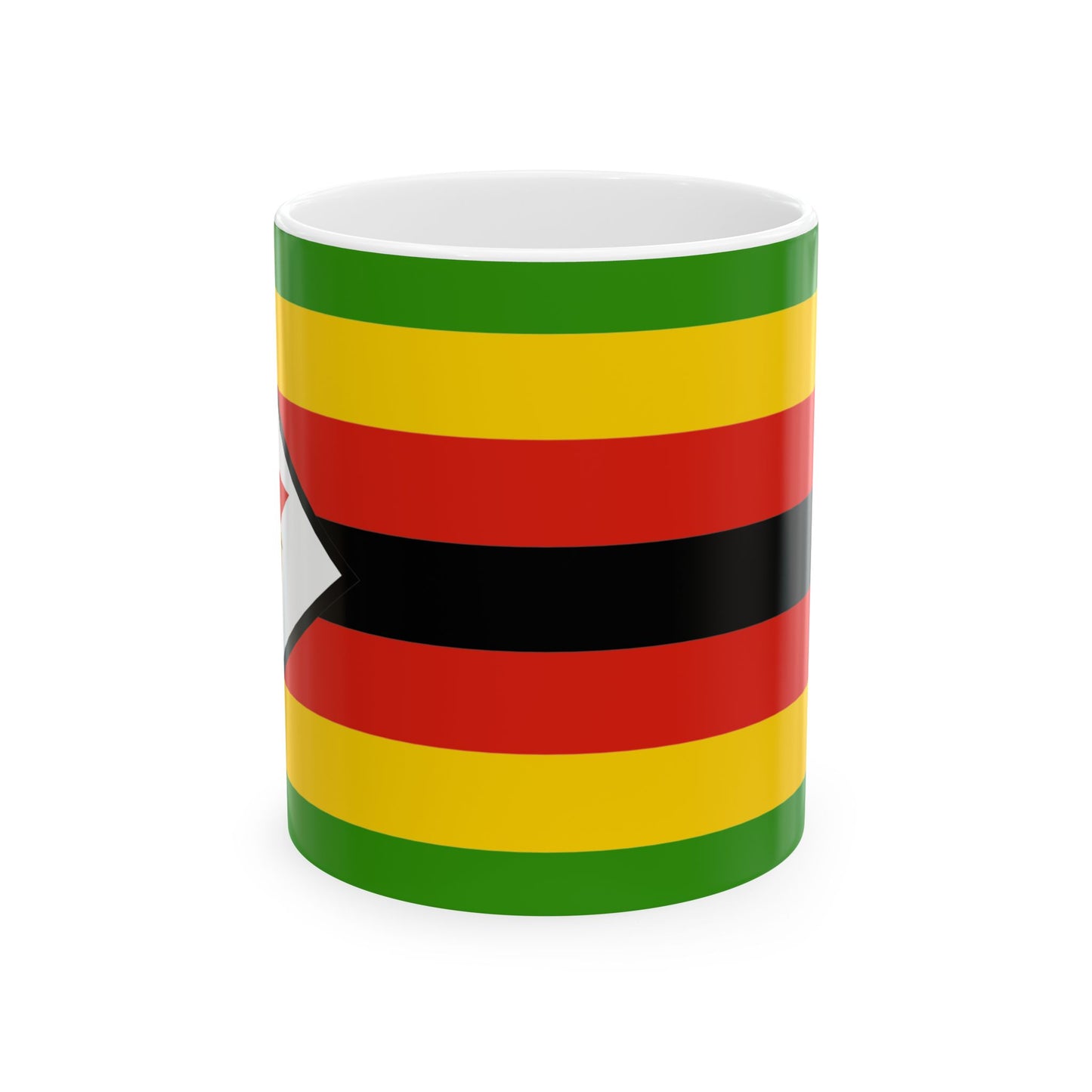 Zimbabwe Flag Mug Ceramic Coffee Cup | 11oz 15oz | Rep Ya Flag