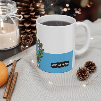 San Marino Flag Coffee Tea Mug 11oz 15oz | Rep Ya Flag Ceramic Mug
