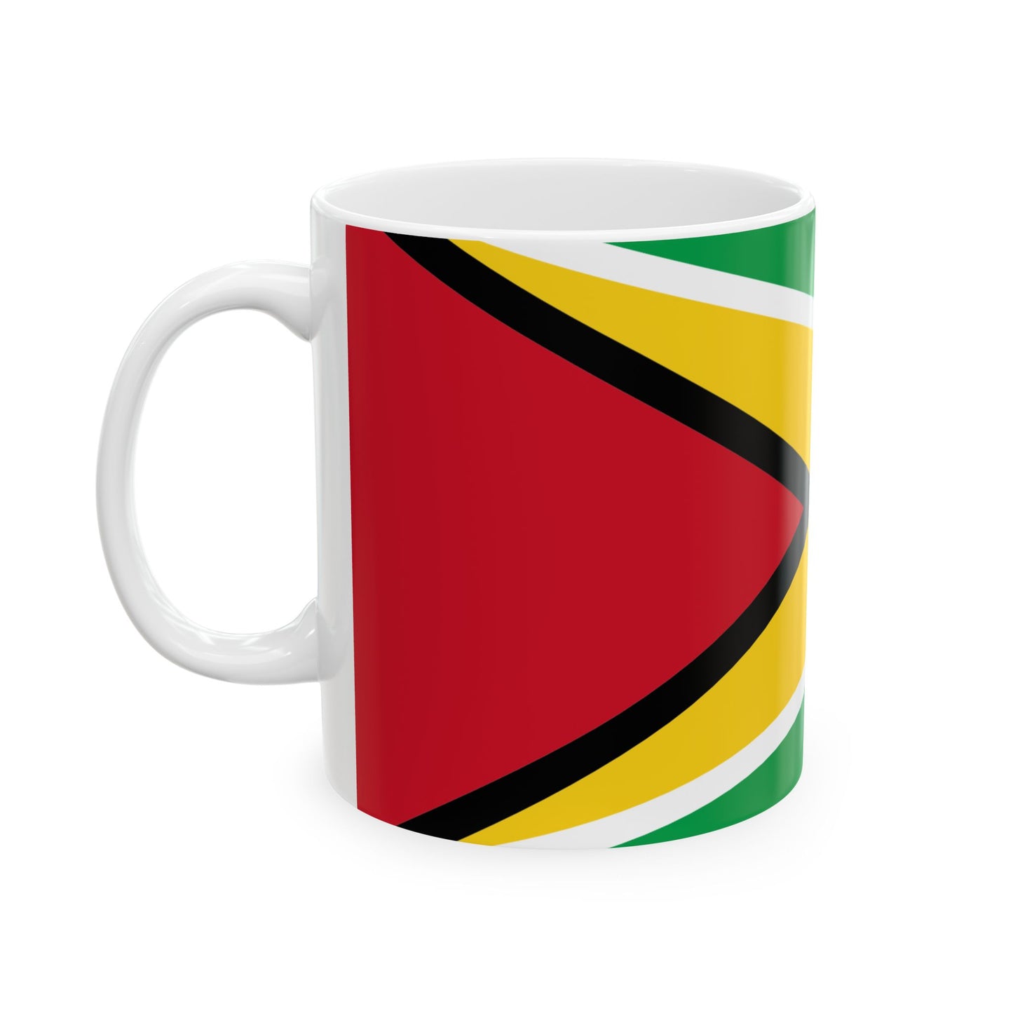 Guyana Flag Coffee Tea Mug 11oz 15oz | Rep Ya Flag Ceramic Mug
