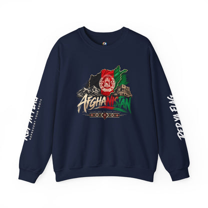 Afghanistan Flag Crewneck Sweatshirt — Patriotic Afghan Pride Sweater