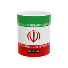 Iran Flag Coffee Tea Mug 11oz 15oz | Rep Ya Flag Ceramic Mug