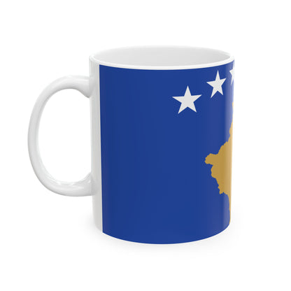Kosovo Flag Coffee Tea Mug 11oz 15oz | Rep Ya Flag Ceramic Mug