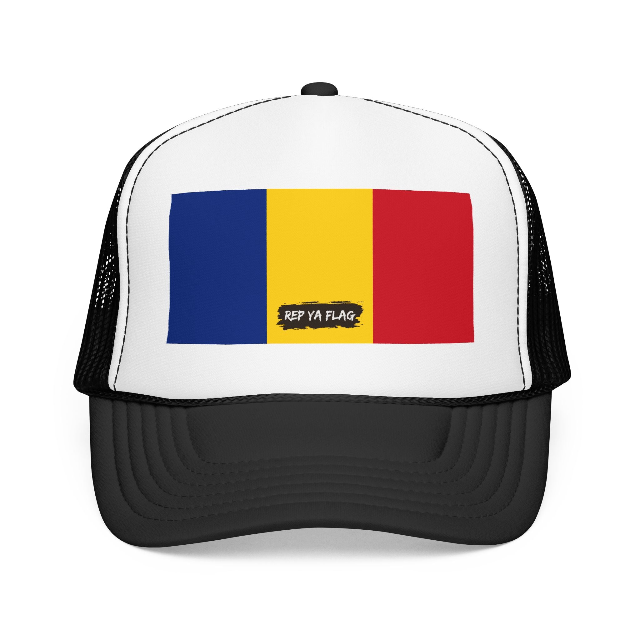 Romania Flag Foam Trucker Hat | Romanian Pride Snapback Cap | Rep Ya Flag
