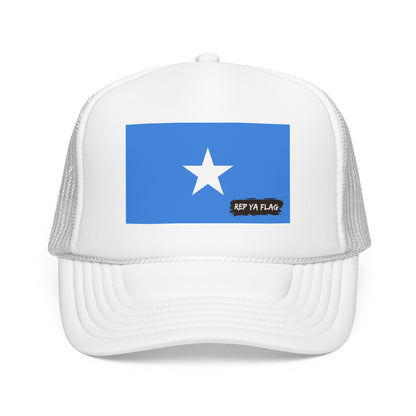 Somalia Flag Foam Trucker Hat | Somali Heritage Snapback Cap | Rep Ya Flag