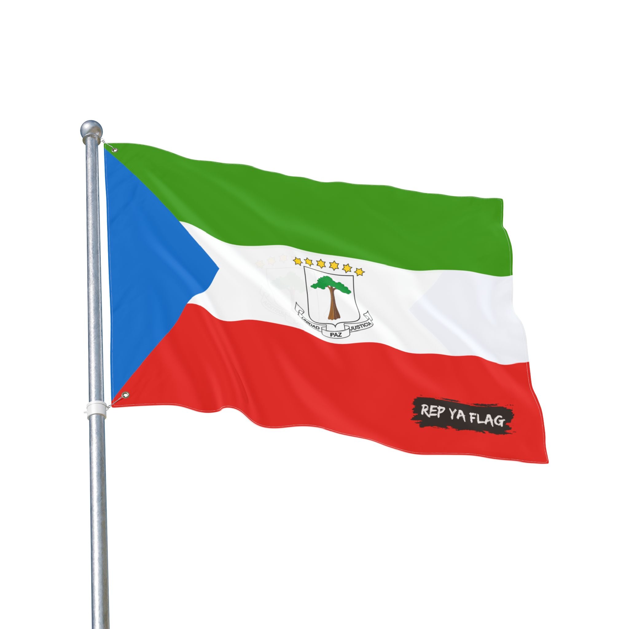 Equatorial Guinea Flag Garden Banner | Double Sided Outdoor Flag | Rep Ya Flag