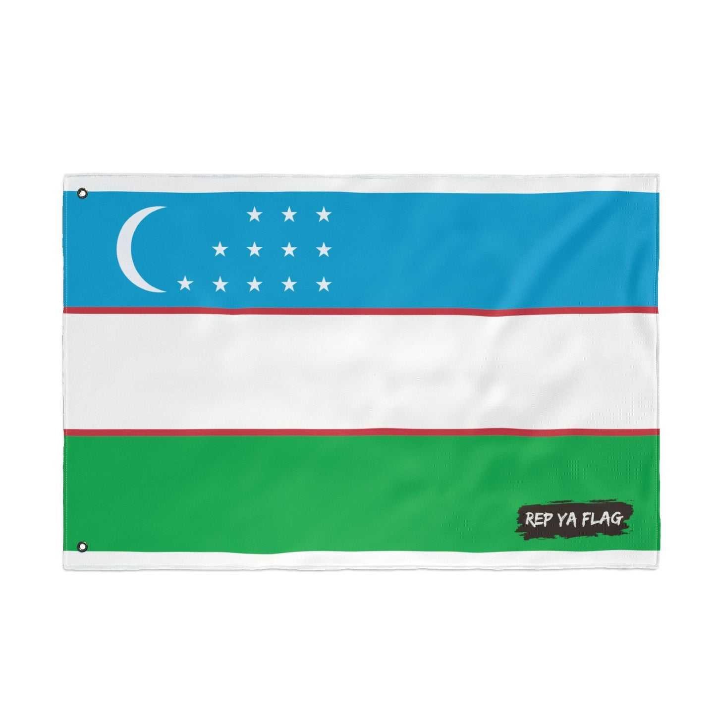 Uzbekistan Flag Double Sided Flag, Outdoor Garden Banner | Country Flag