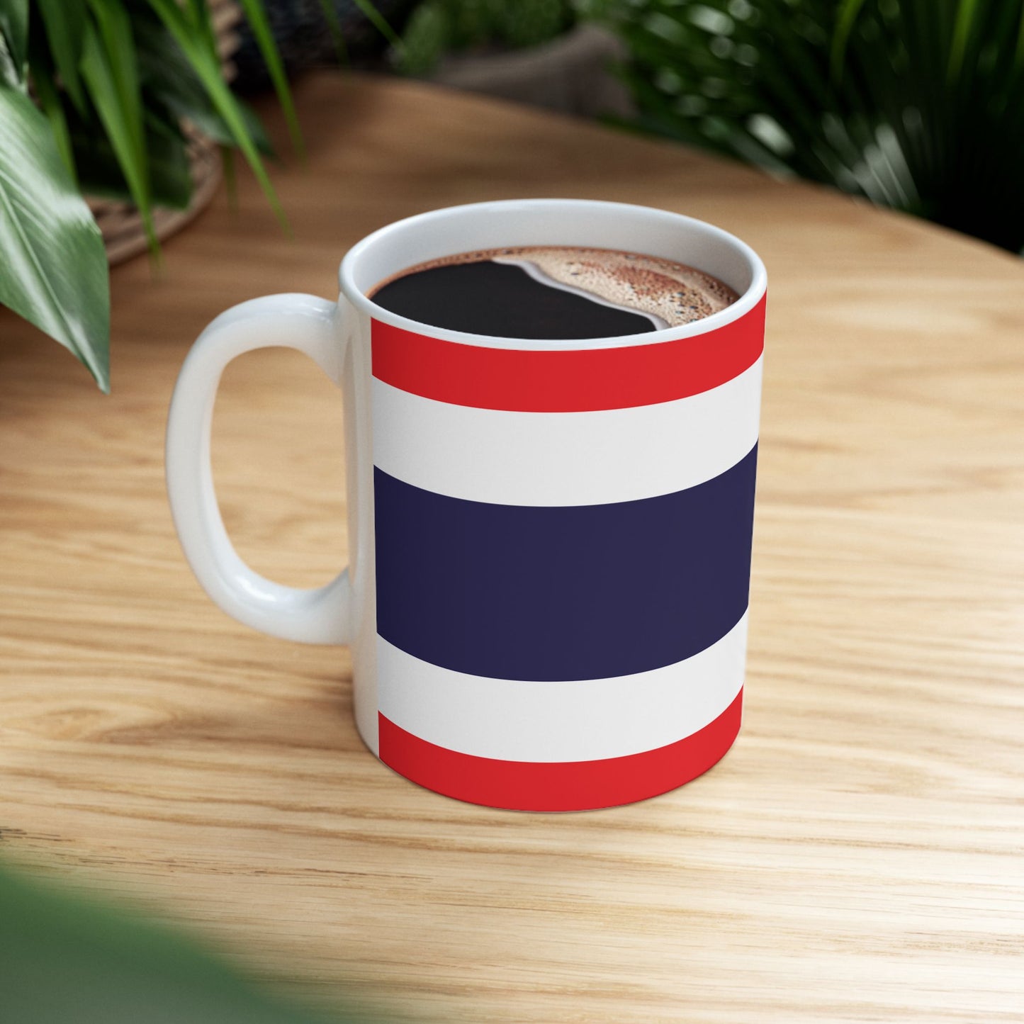 Thailand Flag Coffee Tea Mug 11oz 15oz | Rep Ya Flag Ceramic Mug