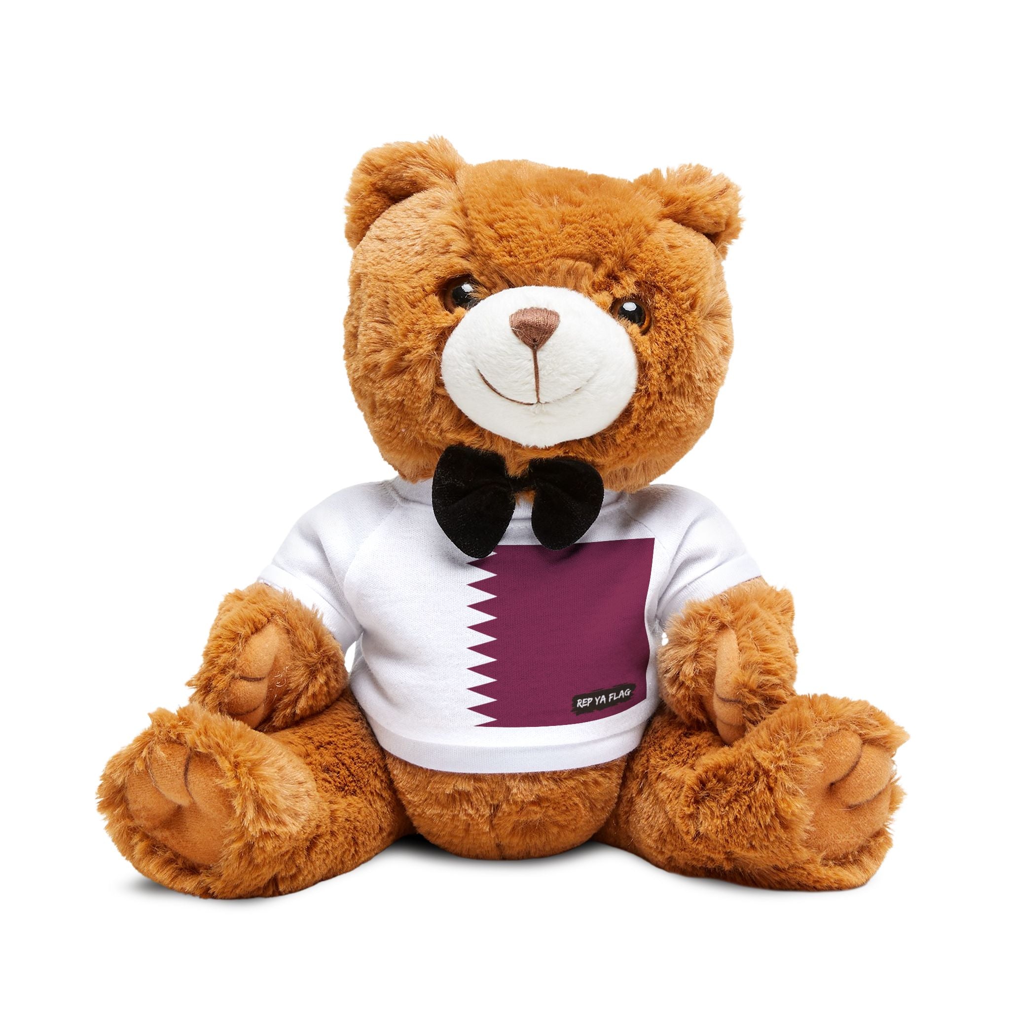 Qatar Flag Teddy Bear | Qatari Heritage Plush Gift | Rep Ya Flag