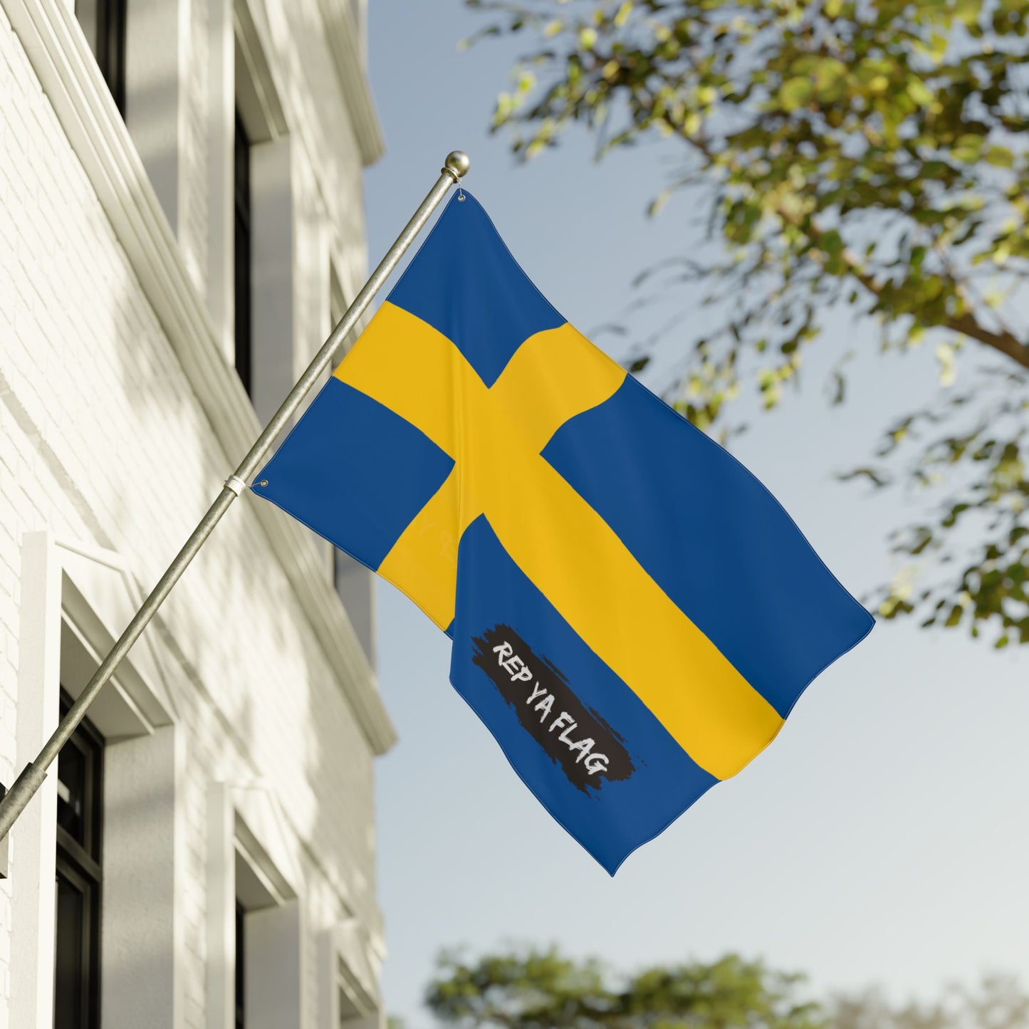 Sweden Flag Garden Banner | Double-Sided Outdoor Flag | Rep Ya Flag