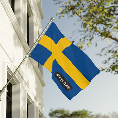 Sweden Flag Garden Banner | Double-Sided Outdoor Flag | Rep Ya Flag